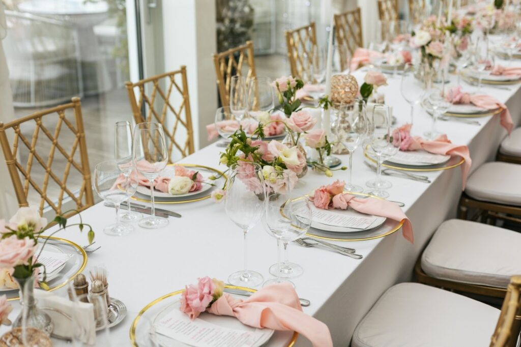 wedding table setup idea
