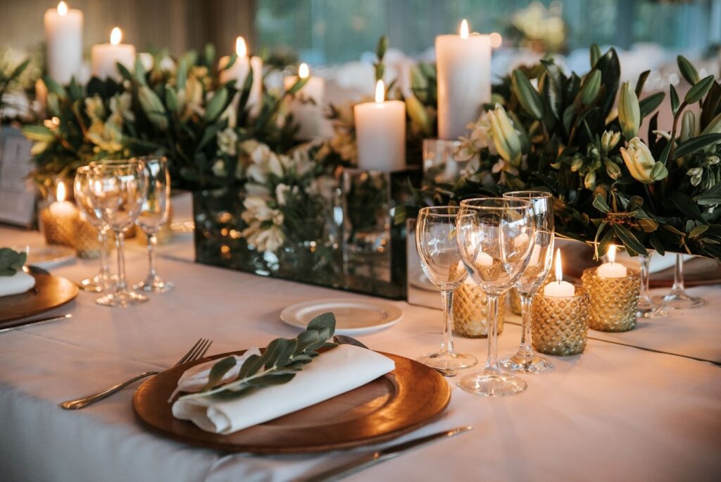 wedding table setup idea
