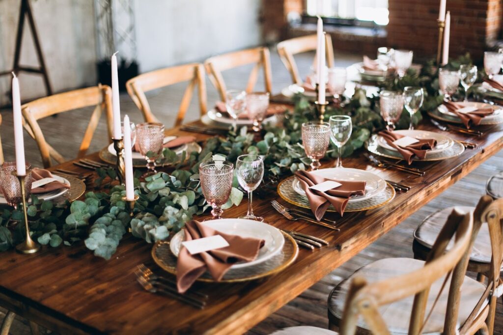 wedding table setup idea
